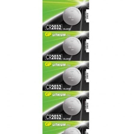 Baterie GP Batteries, butoni (CR2032) 3V lithium, blister 5 buc. 