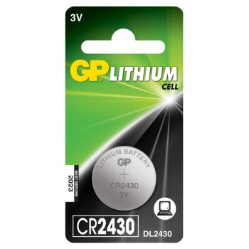 Baterie GP Batteries, butoni (CR2430) 3V lithium, blister 1 buc. 