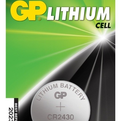Baterie GP Batteries, butoni (CR2430) 3V lithium, blister 1 buc. 