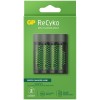 Incarcator GP Batteries, Recyko compatibil NiMH (AA/AAA), include 4 x 2700 mAh AA (R6), incarcare USB, 4 LED-uri indicare incarcare,  