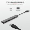 Trust Halyx Aluminium 4 Mini USB Hub 