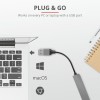 Trust Halyx Aluminium 4 Mini USB Hub 