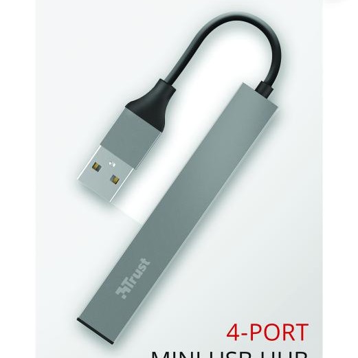 Trust Halyx Aluminium 4 Mini USB Hub 