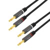 CABLU audio LOGILINK stereo (2 x 2.5 mm jack T/T), 5m, conectori auriti, negru 