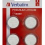BATERIE VERBATIM, butoni (CR2450), 3V litiu, 4 buc., 