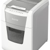 Distrugator automat documente Leitz IQ  Small Office , 100 coli, P5, micro-cut (tip particule), cos  34 litri, alb-gri, Leitz 