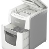 Distrugator automat documente Leitz IQ  Small Office , 100 coli, P5, micro-cut (tip particule), cos  34 litri, alb-gri, Leitz 