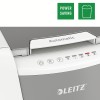 Distrugator automat documente Leitz IQ Office , 150 coli, P4, cross-cut (tip confeti), cos  44 litri, alb-gri, Leitz 