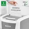Distrugator automat documente Leitz IQ Office , 150 coli, P4, cross-cut (tip confeti), cos  44 litri, alb-gri, Leitz 