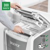 Distrugator automat documente Leitz IQ Office , 300 coli, P4, cross-cut (tip confeti), cos  60 litri, alb-gri, Leitz 