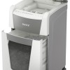 Distrugator automat documente Leitz IQ Office , 300 coli, P5, micro-cut (tip particule), cos  60 litri, alb-gri, Leitz 