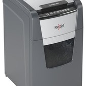 Distrugator automat documente Rexel OPTIMUM 130X , 130 coli, P4, cross-cut (tip confeti), cos  44 litri, negru-gri, 