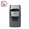 Distrugator automat documente Rexel OPTIMUM 130M , 130 coli, P5, micro-cut (tip particule), cos  44 litri, negru-gri, 