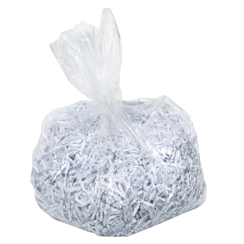 Pungi de plastic (110L) pentru Distrugator Documente Leitz, 20 buc/set, transparent, 