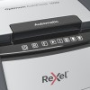 Distrugator automat documente Rexel OPTIMUM 150M , 150 coli, P5, micro-cut (tip particule), cos  44 litri, negru-gri, 