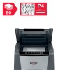 Distrugator automat documente Rexel OPTIMUM  50X ,  50 coli, P4, cross-cut (tip confeti), cos  20 litri, negru-gri, 