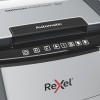 Distrugator automat documente Rexel OPTIMUM  90X ,  90 coli, P4, cross-cut (tip confeti), cos  34 litri, negru-gri, 