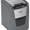 Distrugator automat documente Rexel OPTIMUM 100M , 100 coli, P5, micro-cut (tip particule), cos  34 litri, negru-gri, 