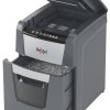 Distrugator automat documente Rexel OPTIMUM 100M , 100 coli, P5, micro-cut (tip particule), cos  34 litri, negru-gri, 