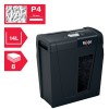 Distrugator manual documente Rexel SECURE   X8,   8 coli, P4, cross-cut (tip confeti), cos  14 litri, negru, 