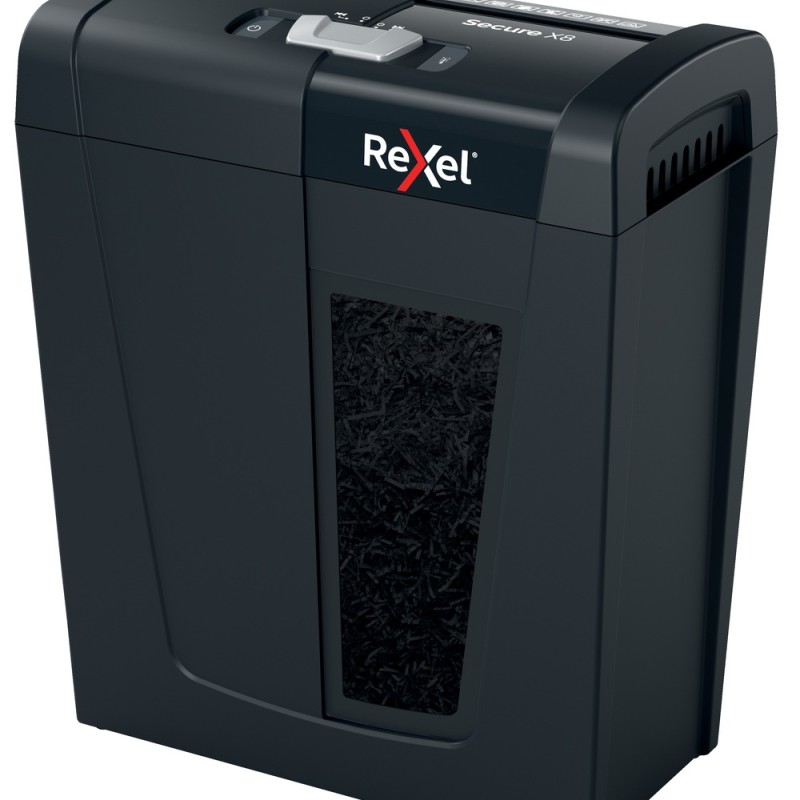 Distrugator manual documente Rexel SECURE   X8,   8 coli, P4, cross-cut (tip confeti), cos  14 litri, negru, 