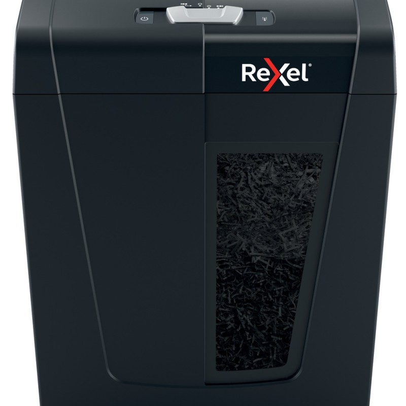 Distrugator manual documente Rexel SECURE   X8,   8 coli, P4, cross-cut (tip confeti), cos  14 litri, negru, 