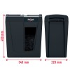 Distrugator manual documente Rexel SECURE  X10, 10 coli, P4, cross-cut (tip confeti), cos  18 litri, negru, 