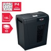 Distrugator manual documente Rexel SECURE  X10, 10 coli, P4, cross-cut (tip confeti), cos  18 litri, negru, 