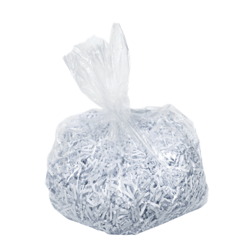 Pungi de plastic (175L) pentru Distrugator Documente Rexel, 20 buc/set, transparent, Rexel 