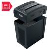 Distrugator manual documente Rexel SECURE  X10 Slim, 10 coli, P4, cross-cut (tip confeti), cos  18 litri, negru, 
