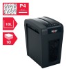 Distrugator manual documente Rexel SECURE  X10 Slim, 10 coli, P4, cross-cut (tip confeti), cos  18 litri, negru, 