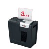 Distrugator manual documente Rexel SECURE MC3,  3 coli, P5, micro-cut (tip particule), cos  10 litri, negru-argintiu, 
