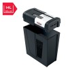 Distrugator manual documente Rexel SECURE MC4,  4 coli, P5, micro-cut (tip particule), cos  14 litri, negru-argintiu, 