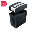 Distrugator manual documente Rexel SECURE MC4 Slim,  4 coli, P5, micro-cut (tip particule), cos  14 litri, negru-argintiu, 
