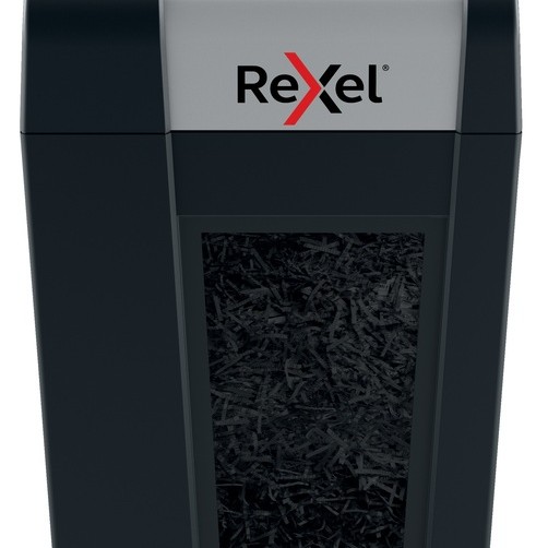 Distrugator manual documente Rexel SECURE MC4 Slim,  4 coli, P5, micro-cut (tip particule), cos  14 litri, negru-argintiu, 