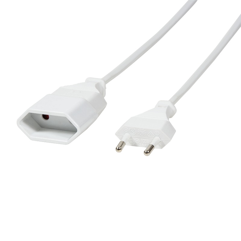 CABLU alimentare LOGILINK 3m, intrare Euro plug, iesire Euro socket, 10A, testat VDE, white, 