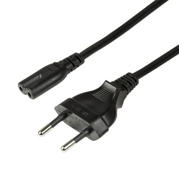 CABLU alimentare LOGILINK casetefon, 3m, intrare Euro plug, iesire C7, 10A, testat VDE, black, 
