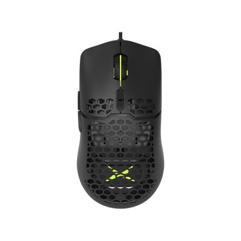 MOUSE DELUX, gaming, cu fir, USB, optic, 7200 dpi, butoane/scroll 7/1, RGB light, cablu braided, negru, 
