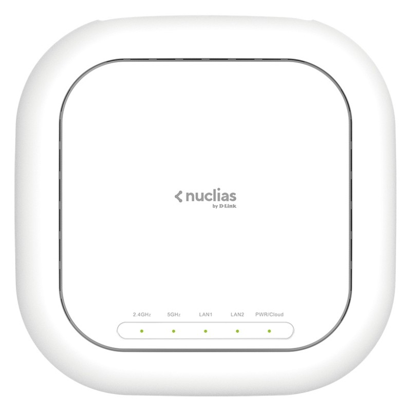 ACCESS POINT D-LINK wireless 2600Mbps dual band, Nuclias Cloud-Managed AC2600 Wave 2, 2 x 10/100/1000 Mbps RJ45, IEEE802.3at PoE, 