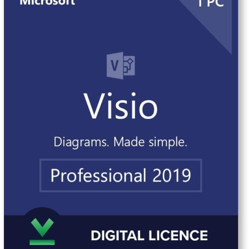 Visio Pro 2019 Win English Medialess, 