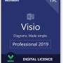 Visio Pro 2019 Win English Medialess, 