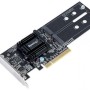 Card PCI-E, adaptor M.2 Synology, intern, PCI-E la M.2 slot x 2, 