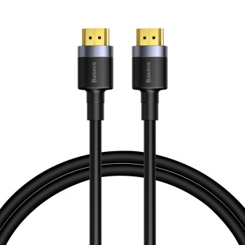 CABLU video Baseus Cafule, HDMI (T) la HDMI (T), rezolutie maxima 4K UHD (3840 x 2160) la 60 Hz, conectori auriti, 2m, negru 