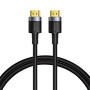 CABLU video Baseus Cafule, HDMI (T) la HDMI (T), rezolutie maxima 4K UHD (3840 x 2160) la 60 Hz, conectori auriti, 2m, negru 