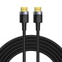 CABLU video Baseus Cafule, HDMI (T) la HDMI (T), rezolutie maxima 4K UHD (3840 x 2160) la 60 Hz, conectori auriti, 5m, negru 