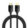 CABLU video Baseus High Definition, HDMI(T) la HDMI(T), versiunea 2.1, rezolutie maxima 8K UHD (7680 x 4320) la 60 Hz, conectori auriti, 1m, negru 