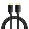 CABLU video Baseus High Definition, HDMI (T) la HDMI (T), versiunea 2.1, rezolutie maxima 8K UHD (7680 x 4320) la 60 Hz, conectori auriti, 2m, negru 