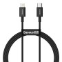 CABLU alimentare si date Baseus Superior, Fast Charging Data Cable pt. smartphone, USB Type-C la Lightning Iphone PD 20W, 1m, negru 