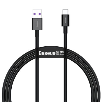 CABLU alimentare si date Baseus Superior, Fast Charging Data Cable pt. smartphone, USB la USB Type-C 66W, 1m, negru 