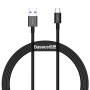 CABLU alimentare si date Baseus Superior, Fast Charging Data Cable pt. smartphone, USB la USB Type-C 66W, 1m, negru 